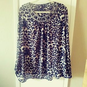 Animal print top